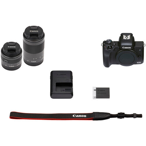 iRobust Tech Canon EOS M50 Mark II Mirrorless Camera with 15-45mm and 55-200mm Lenses